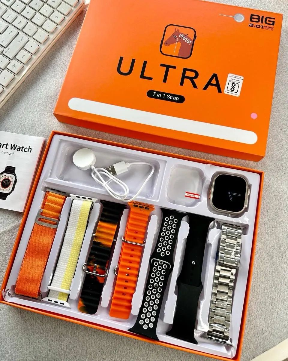 7-in-1 Ultra Strap Watch Combo