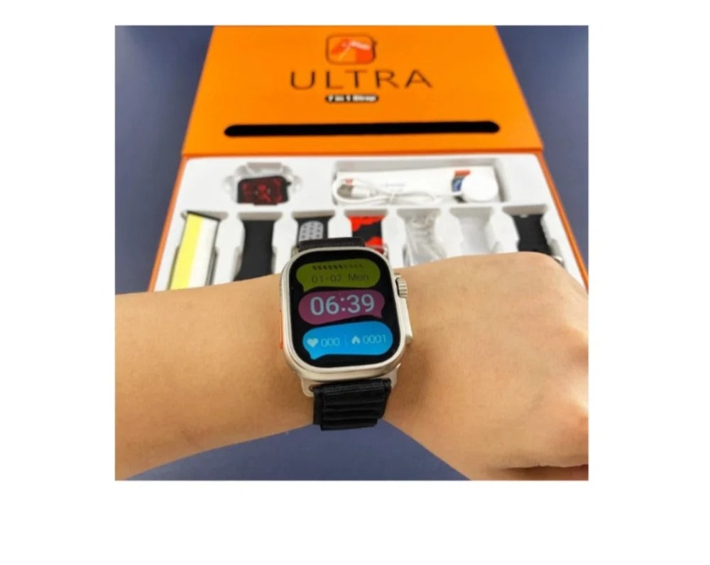 7-in-1 Ultra Strap Watch Combo