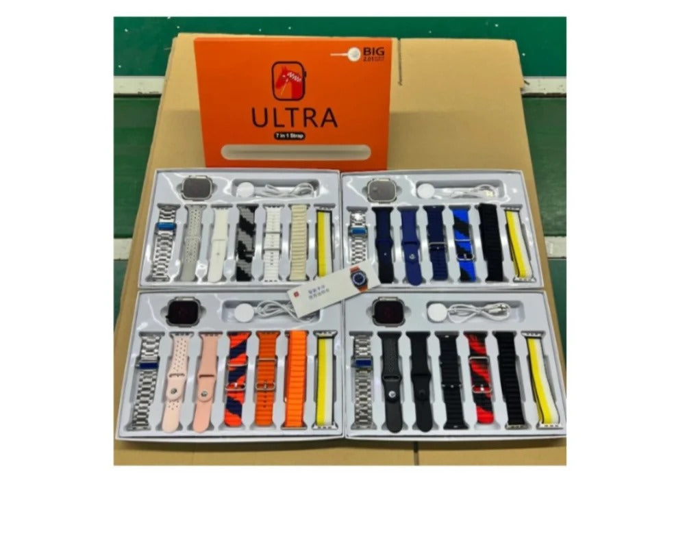 7-in-1 Ultra Strap Watch Combo