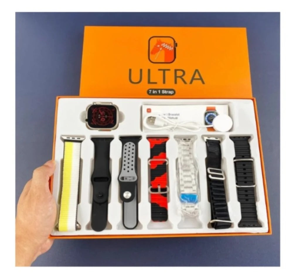 7-in-1 Ultra Strap Watch Combo